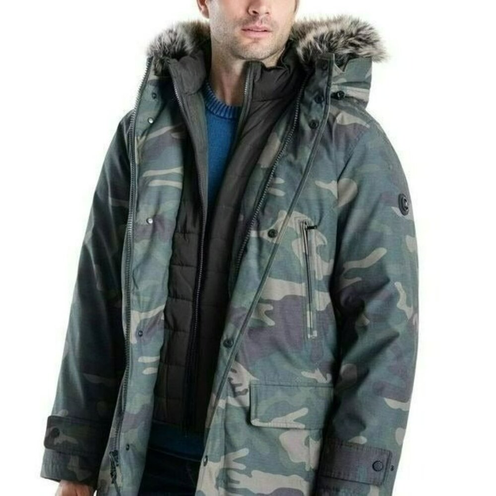 Michael Kors Men's Hooded Bib Snorkel Parka,  Sizes Med & Large, NWT, $375 MSRP